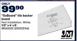 RONA GoBoard tile backer board 1/2 x 4' x 8' offer