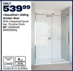 RONA Aqualine sliding shower door, 60 offer
