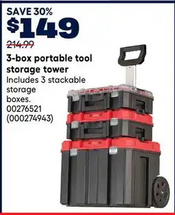 RONA 3-box portable tool storage tower offer