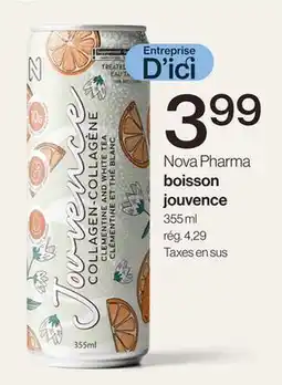 Avril NOVA PHARMA BOISSON JOUVENCE offer