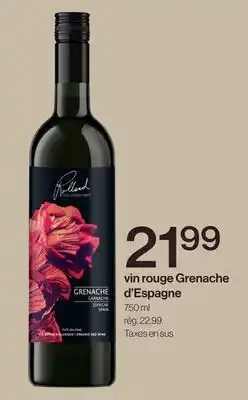 Avril vin rouge Grenache d'Espagne offer