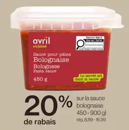 Avril bolognaise offer