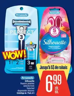 Jean Coutu PERSONNELLE Selected disposable shavers offer