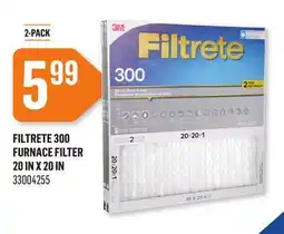 Canac Filtrete 300 Furnace Filter 20inx20in offer