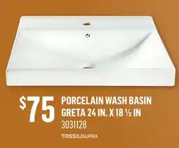 Canac Porcelain Wash Basin offer