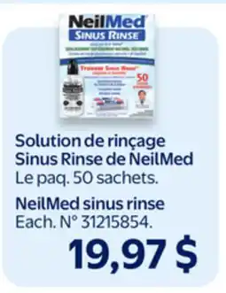 Walmart NeilMed sinus rinse offer