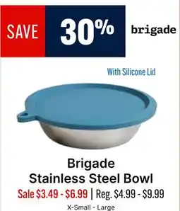 Ren’s Pets Depot Brigade Stainless Steel Bowl offer