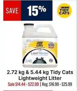 Ren’s Pets Depot 2.72 kg & 5.44 kg Tidy Cats Lightweight Litter offer