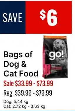 Ren’s Pets Depot Bags of Dog & Cat Food offer