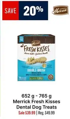 Ren’s Pets Depot Merrick Fresh Kisses Dental Dog Treats offer