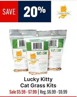 Ren’s Pets Depot Lucky Kitty Cat Grass Kits offer