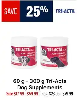 Ren’s Pets Depot 60 g - 300 g Tri-Acta Dog Supplements offer