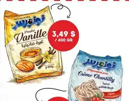Bonanza NOUNOURS Vanille powder, Chantilly Whipping Cream offer