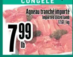 Bonanza Agneau tranché importé offer