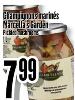 Bonanza Marcella's Garden Pickled mushrooms offer
