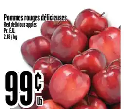Bonanza Red delicious apples offer
