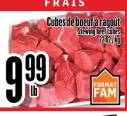 Bonanza Cubes de bœuf à ragoût offer