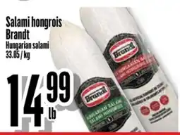 Bonanza Brandt Hungarian salami offer