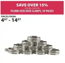 Co-op Plumb-eeze hose clamps offer