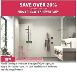 Co-op Prova pinnacle shower pans! offer