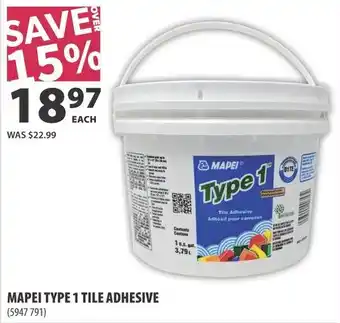 Co-op Mapei type 1 tile adhesive offer