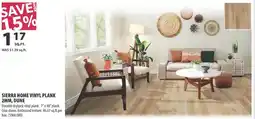 Co-op Sierra home vinyl plank 2mm, dune offer