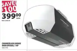 Co-op Chamberlain garage door opener, 1-hp offer