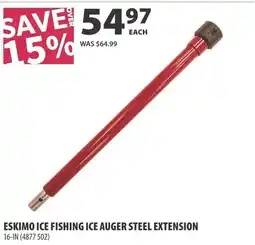 Co-op Eskimo ice fishing ice auger steel extension offer