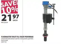 Co-op Fluidmaster toilet fill valve performax offer