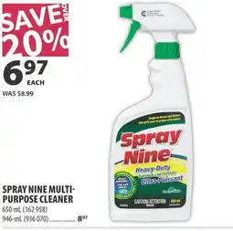 Co-op Spray nine multi- purpose cleaner offer