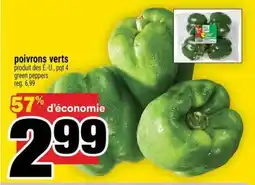 Super C POIVRONS VERTS offer