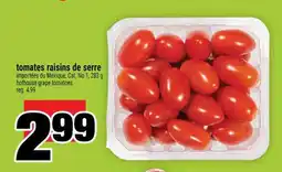 Super C TOMATES RAISINS DE SERRE offer