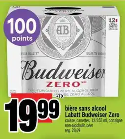 Super C Labatt Budweiser Zero offer
