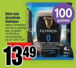Super C bière non alcoolisée Guinness offer