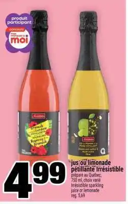 Super C Jus ou Limonade Pétillante Irrésistible offer