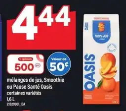 Maxi Oasis mélanges de jus, Smoothie ou Pause Santé offer