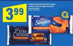 Maxi Kraft Extra Cheddar ou Suisse 390 g ou Singles 410 g offer