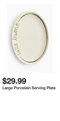 H&M Large Porcelain Serving Plate offer