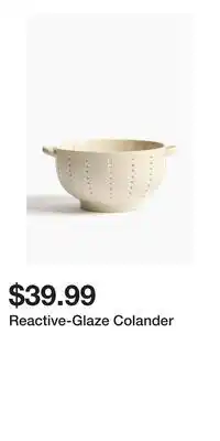 H&M Reactive-Glaze Colander offer