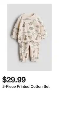 H&M 2-Piece Printed Cotton Set offer