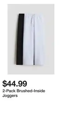 H&M 2-Pack Brushed-Inside Joggers offer