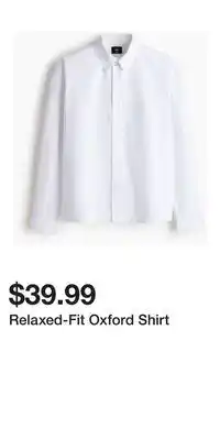 H&M Relaxed-Fit Oxford Shirt offer