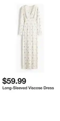H&M Long-Sleeved Viscose Dress offer