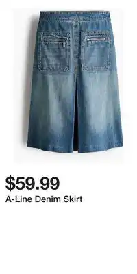 H&M A-Line Denim Skirt offer