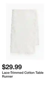 H&M Lace-Trimmed Cotton Table Runner offer