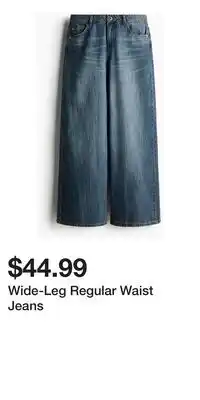 H&M Wide-Leg Regular Waist Jeans offer