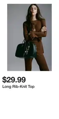 H&M Long Rib-Knit Top offer