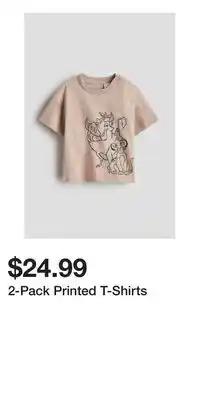 H&M 2-Pack Printed T-Shirts offer