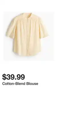 H&M Cotton-Blend Blouse offer