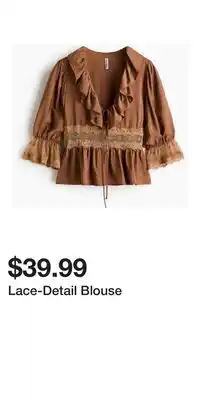 H&M Lace-Detail Blouse offer